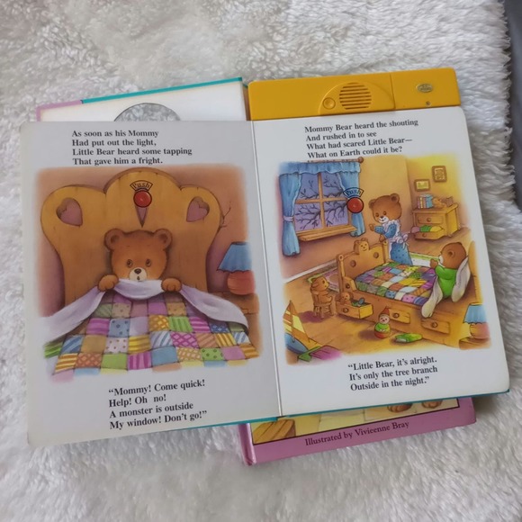 VTG 1993 Rare Collectible Mcclanahan Books Little Bears Talking Teddies Set Of 2 - Picture 6 of 6
